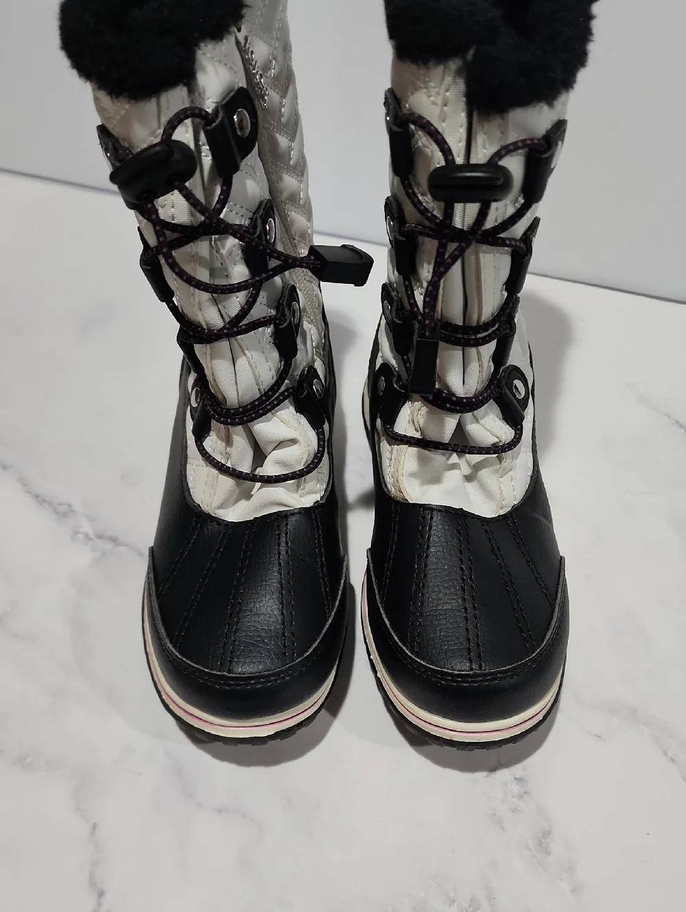 Totes Kylie 2  Black & White  Winter Snow Boots